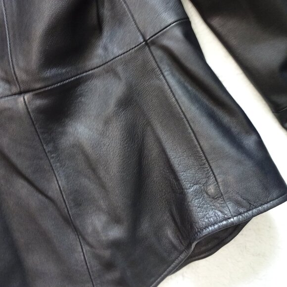 Liz Claiborne black Blazer, 100% Leather, size M - Picture 13 of 13